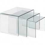 3 Piece Glass Side Tables