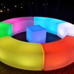 LED Curved Bench Set