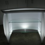 LED Straight Glass Bar