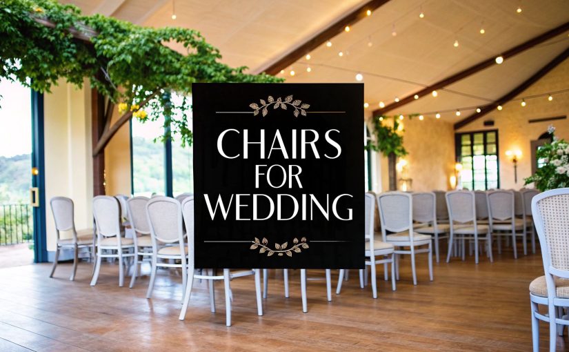 Chairs for Wedding: Stylish Seating Ideas for Your Big Day