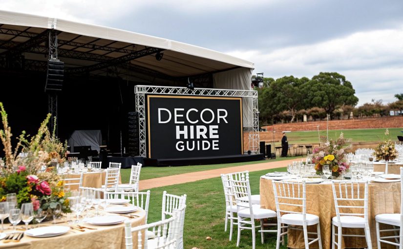 Decor Hire in Cape Town A Practical Guide