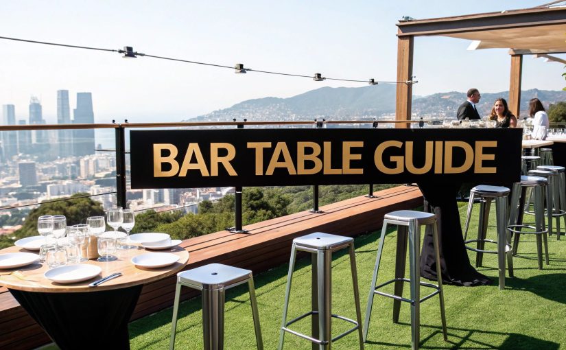 Your Guide to Bar Table and Chairs in Cape Town