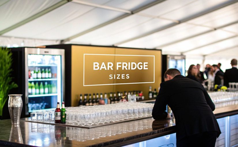 Bar Refrigerator Sizes: Bar Refrigerator Sizes Guide for Events