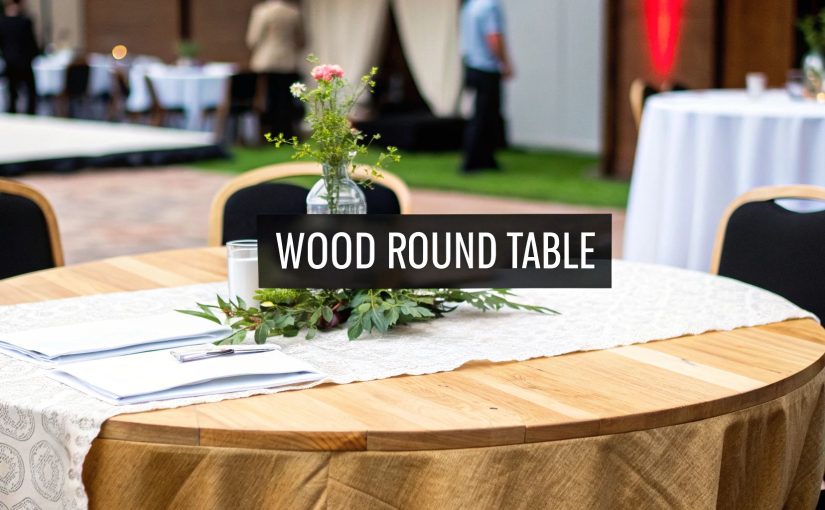 Your Complete Guide to the Wood Round Table for Events