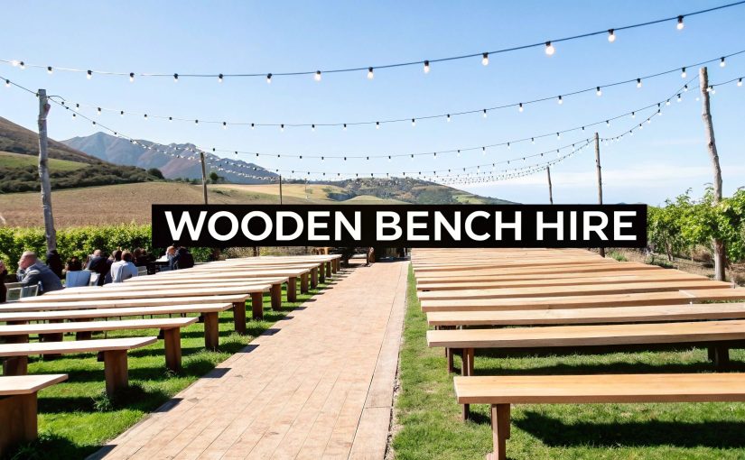 Hiring a Wooden Outdoor Bench for Cape Town Events