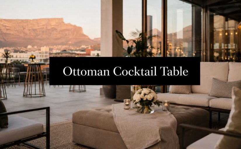 Ottoman Cocktail Table: A Cape Town Event Styling Guide