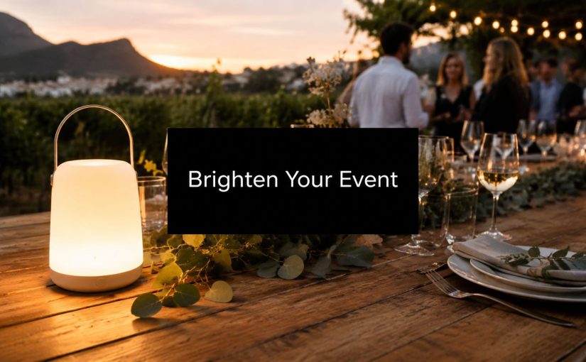 Brighten Your Event: Choose the Best Rechargeable LED Lamp