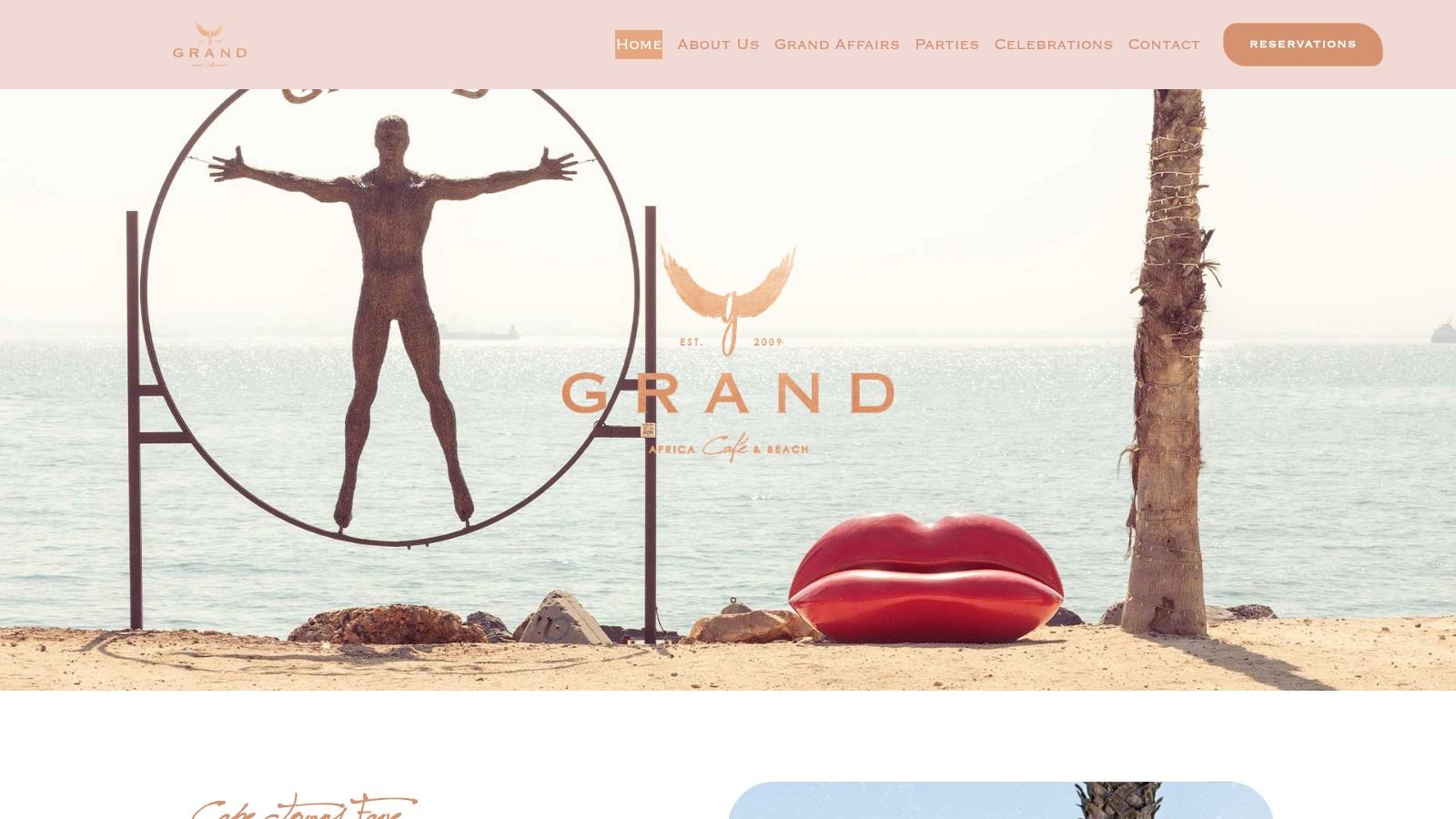 For the See-and-Be-Seen Party: Grand Africa Café & Beach