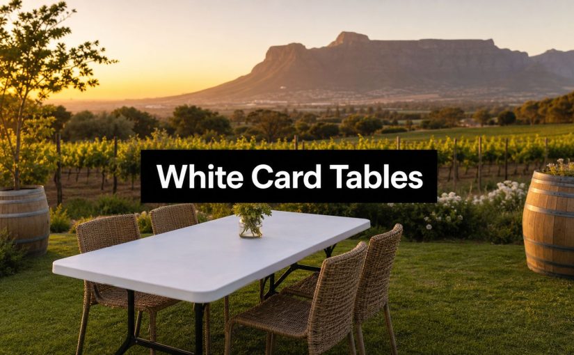 White Card Table Guide for Cape Town Events