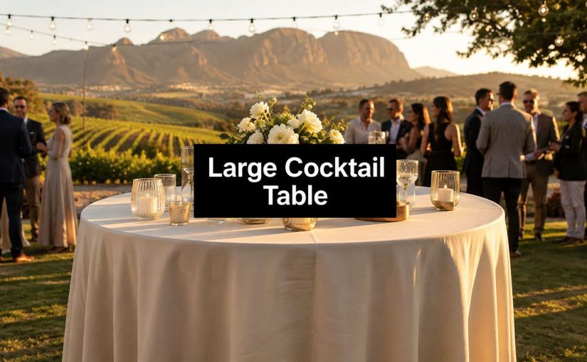 Large Cocktail Table Guide for Cape Town Events