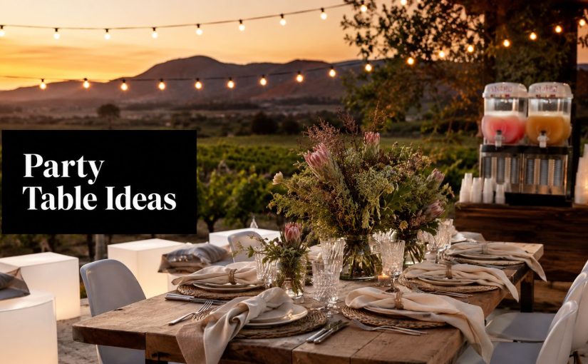 10 Party Table Ideas for Cape Town Events