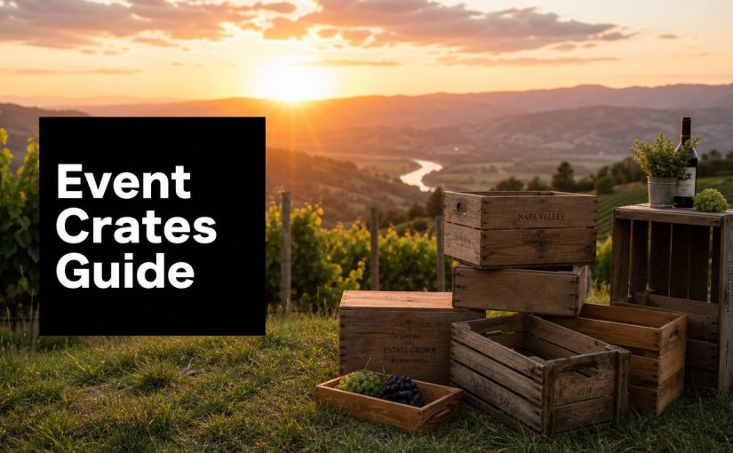 Wooden Boxes and Crates for Events: A Practical Guide